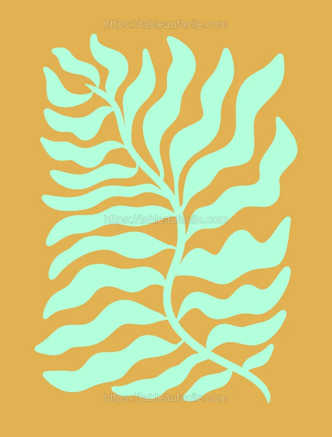 Mur galerie 6 toiles Matisse blooms — salle à manger — Aesthetic Art Matisse-Inspired Blooms_ Set of 6 (3)
